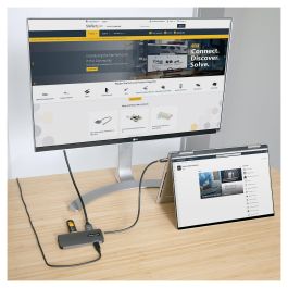 Hub USB Startech 127B-USBC-MULTIPORT Gris