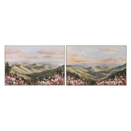 DKD Home Decor Cuadro Alpino de Montañas Verde Azul, Set 2 Unidades, Lienzo MDF 120 x 3.5 x 80 cm Precio: 151.89000046. SKU: B1EAL6K6ML