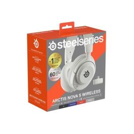 SteelSeries Auriculares Arctis Nova 5 Blanco Inalámbricos Bluetooth (61671)