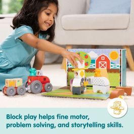 Melissa & Doug SPI6074894 - Bloques de Madera 'La Granja' para Niños - 56 Piezas - A partir de 2 años