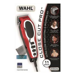 Wahl 20105-0465 Cortapelos CloseCut Pro Precisión Corte 1.5-13 mm Cuchillas Autoafilado Acero Alto Carbono Motor Potente Sistema Power Drive Peines Colores
