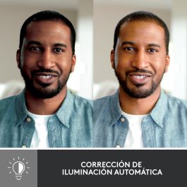 Logitech BRIO 500 Webcam Full HD 1080p 60fps Grafito con Autoenfoque y Corrección de Luz Automática