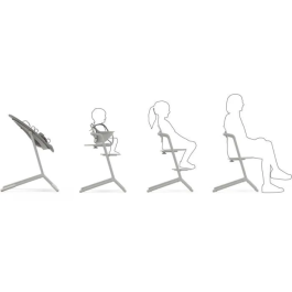 Cybex Gold Trona escalable y ajustable Lemo 2 - Gris ante CYB1707265122497