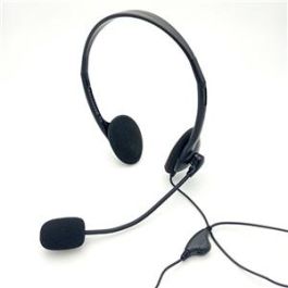 Elbe AU-660-MIC Auriculares Teletrabajo con Micrófono para Oficina y Hogar, Ligeros y Confortables, con Reducción de Ruido