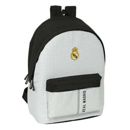 Mochila Safta Doble Para Portatil 15,6-' + Usb Real Madrid 1 Equipacion 24-25 440x310x180 mm