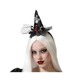 Diadema Tul De Bruja Negro con Calaveras y Detalles en Rojo - Ideal para Halloween y Fiestas Temáticas Precio: 1.49999949. SKU: B17A7KCPX7