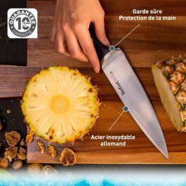 Cuchillo de Cocina Tefal K23207 Negro 7" Acero Inoxidable 20 cm