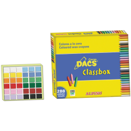 Alpino Ceras Dacs Pack Económico 12 Colores Surtidos Caja 288 Unidades