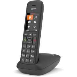 Gigaset C575 schwarz schnurlos analog DECT - Teléfono inalámbrico con Pantalla TFT, Altavoz, Agenda 200 contactos, Negro