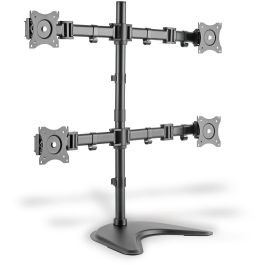 Digitus DA-90364 Soporte de Escritorio para 4 Monitores de 15" a 27" (69cm), Capacidad 8kg por Monitor, VESA 75x75/100x100, Negro