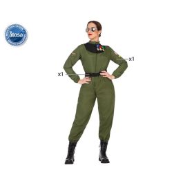 Disfraz Piloto Mujer Adulto Verde M-L Disfraz Piloto Mujer Adulto Verde M-L