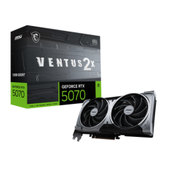 MSI VENTUS 2X OC GeForce RTX 5070 12GB GDDR7 NVIDIA PCI Express 5.0 Tarjeta Gráfica Gaming 8K DirectX 12 Ultimate Precio: 655.99845806. SKU: B185PARGQX