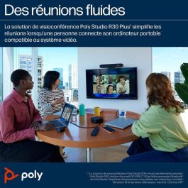 HP Studio R30 USB Video Bar - Barra de Video Profesional para Colaboración con Audio Superior