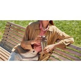 Alessi GIA24 BR CAFFA Taza de Viaje Térmica de Acero Inoxidable 18/10