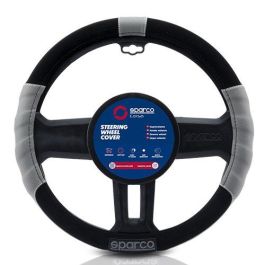 Spc SPC1108GR Funda Volante L-Sport Suede y PU Perforado Antideslizante, Máximo Agarre y Confort, 38 cm Universal Gris Spc SPC1108GR Funda Volante L-Sport Suede y PU Perforado Antideslizante, Máximo Agarre y Confort, 38 cm Universal Gris