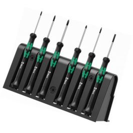 Wera 2050/6 Juego de Destornilladores de Electrónica + Rack, 6 piezas, Planos y Phillips, Mango Ergonómico Aislado Precio: 55.50000049. SKU: B13C6HTDQB