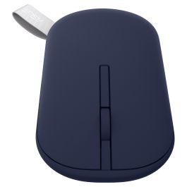 Asus MD100 Ratón Inalámbrico Marshmallow, Ambidextro, Óptico, RF Wireless + Bluetooth, 1600 DPI, Azul