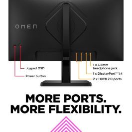 HP OMEN 24 Monitor Gaming 23.8 pulgadas FHD 165Hz para Juegos de Alto Rendimiento, Colores Vibrantes y Diseño Elegante