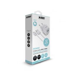 Cargador de Pared + Cable USB-C Urban Factory PSC25UF Blanco 12 W Precio: 20.50000029. SKU: B1G68GT6X8