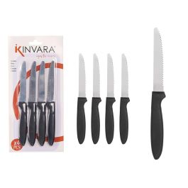 Set 4 Cuchillos Sierra Negros Kinvara 12X26CM (12 Unidades) Precio: 21.49999995. SKU: B16JCXFLN8