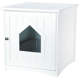 Cabina de inodoro TRIXIE - 49x51x51cm - Blanco - Para gatos Cabina de inodoro TRIXIE - 49x51x51cm - Blanco - Para gatos