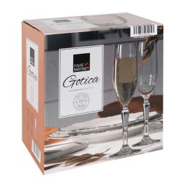 Royal Leerdam Set 6 Copas de Champagne Gótica 21 cl ø4.8 x 22.5 cm