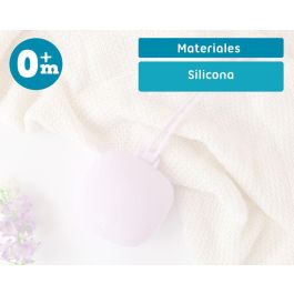 KioKids Portachupetes de Silicona Lavanda para 1 chupete, con Lazo para Colgar, Higiénico y Seguro, Apto Lavavajillas y Esterilizador, para Bebés +0 meses
