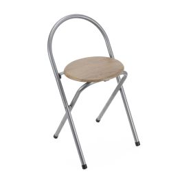 Inde Taburete con Respaldo Madera-Metal 36x41x67 cm 13,21 kg (6 Unidades)