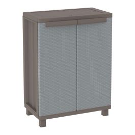 Terry Armario jrattan 370, 1 balda, Gris / antracita, Resina, 68 x 37,5 x 91,5 cm