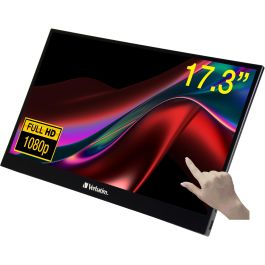 Verbatim PMT-17 (49593) Monitor Portátil Táctil 17.3" Full HD 1080p IPS con USB-C y HDMI para PC/Mac/Móvil