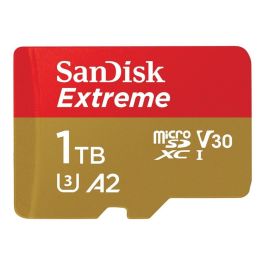 SanDisk Extreme MicroSDXC 1TB U3 A2 V30 190MB/s Graba 4K UHD para Drones y Cámaras de Acción, Resistente a Golpes y Agua Precio: 147.98999985. SKU: B15T5ZAM3S