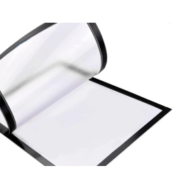 Liderpapel Marco Porta Anuncios Magnético DIN A4 Negro Adhesivo Removible