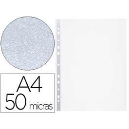 Q-connect Funda Multitaladro DIN A4 50 mc Piel de Naranja, Bolsa de 10 Unidades Precio: 0.95000004. SKU: B1FLNM5B5E