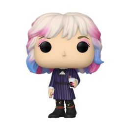 Funko 86681 Pop! Tv: Figura Enid Sinclair (Wednesday) con Taza de Café - Vinilo, 9.4 cm, Licencia Oficial Netflix