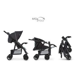 Hauck Silla de Paseo Shopper Neo II Caviar Plata - Plegado Compacto con una Mano, Reclinable, Gran Cesta, Desde el Nacimiento