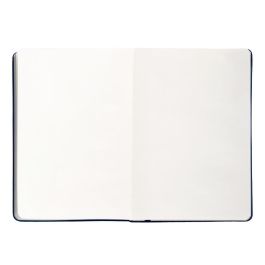 Antartik Cuaderno Notes A5 Tapa Dura Hojas Lisas 100 hojas 80 gr Azul Marino FSC con Gomilla y Marcapáginas