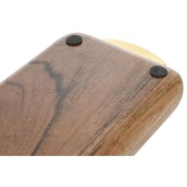 DKD Home Decor Bandeja Basicos Natural Dorado Acacia/Inox 45 x 12.7 x 4.5 cm