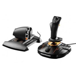 Thrustmaster T-16000M FCS Hotas Joystick para PC y MAC, Negro/Naranja, 2960778 - Palanca de mando con tecnología H.E.A.R.T, 30 botones, 9 ejes
