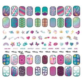 Clementoni 18689 Kit de Nail Art Fosforescente | Uñas que Brillan en la Oscuridad con Barnices, Adornos Transfer y Pegatinas