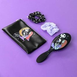 Nightmare Before Christmas Set de Belleza con Neceser, Cepillo y Gomas para el Pelo, Negro, 20 x 21.6 x 4 cm Nightmare Before Christmas Set de Belleza con Neceser, Cepillo y Gomas para el Pelo, Negro, 20 x 21.6 x 4 cm