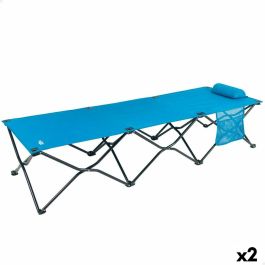 Cama plegable Aktive Azul Camping 178 x 62 x 38 cm 178 x 38 x 62 cm (2 Unidades) Precio: 106.50000009. SKU: B19GZ8C4CX