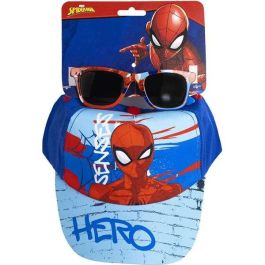 Cerdá Set Gorra y Gafas de Sol Spiderman Talla 53 cm para Niños +3 Años Azul