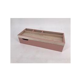 DKD Home Decor Organizador Scandi Pink Home Office Rosa Natural Paulownia 11 x 7 x 29 cm (2 Unidades) Precio: 10.50000006. SKU: B1BRNSYD26