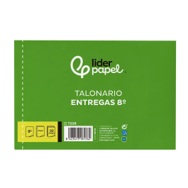 Liderpapel T228 Talonario Entregas 8º Original y Copia Apaisado