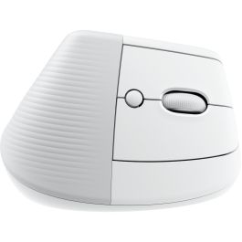 Logitech Ratón Vertical Lift Ergonómico Inalámbrico Bluetooth 2.4GHz USB Logi Bolt 4000 PPP 6 Botones para Windows Mac Android Blanco Hueso