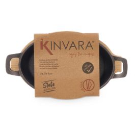 Bandeja Oval De Hierro Peq Band Bambu Kinvara 22X4CM (12 Unidades) Bandeja Oval De Hierro Peq Band Bambu Kinvara 22X4CM (12 Unidades)