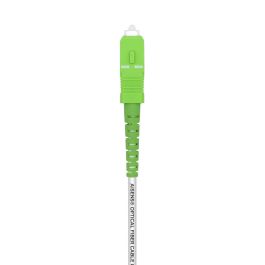 AISENS Cable Fibra Óptica Monomodo 20m SC/APC a SC/APC OS2 9/125µm G.657A2, Ethernet 1G/10G/40G/100G, Blanco