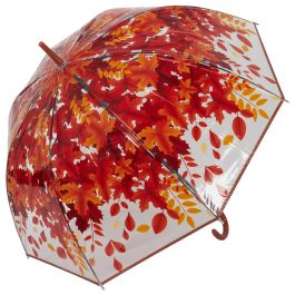 Entre Temps Paraguas Transparente Automático con Mango Ergonómico - Diámetro 88 cm