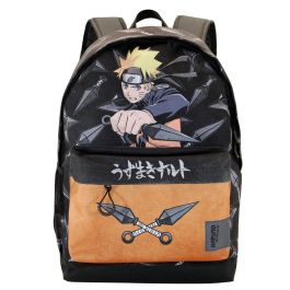 KARACTERMANIA Mochila Uzumaki Naruto Shippuden 44x32x17cm RPET urbana con bolsillo portátil, repelente a líquidos