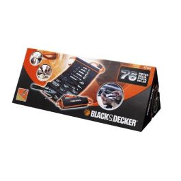 BLACK & DECKER Bolsa enrollable con 76 accesorios para mecánica de automóviles BLACK & DECKER Bolsa enrollable con 76 accesorios para mecánica de automóviles